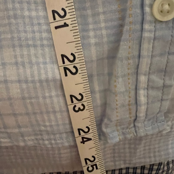 Free Assembly blue & white lined top/blouse - Picture 5 of 5